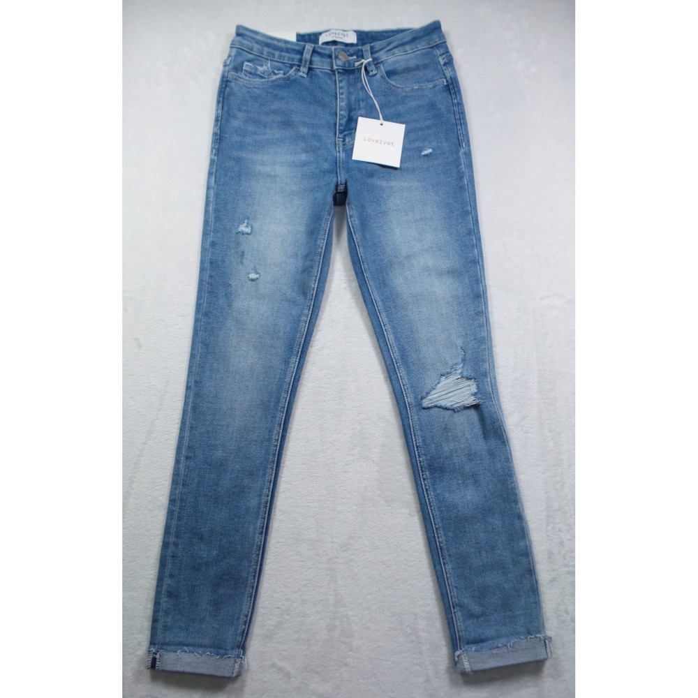 Lovervet By Vervet Jeans Womens Size 27/5 Blue Denim High Rise Skinny NWT